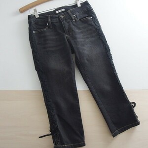  spring summer * axes femme * race using cropped pants Denim pants M! Rollei z black anonymity delivery 