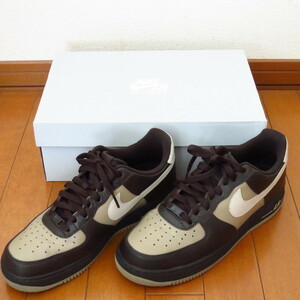 ナイキ NIKE エアフォース1 '07 AIR FORCE 1 '07 27cm 315122-209 ダークブラウン/ベージュカーキ 数回使用 オリジナル箱入保管品 美品