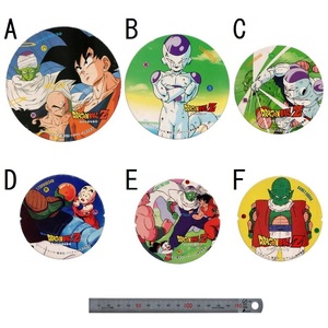 ドラゴンボールZ　DRAGONBALL Z めんこ メンコ 面子 6種各1枚 計6枚 直径86mm～116mm 鳥山明 孫悟空 丸形 丸型