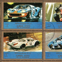 郵便切手 アジマン アジュマーン AJMAN STATE 「クラシックカー レーシングカー 自動車」 1973年3月31日 航空切手 使用済 Stamps Cars_画像9