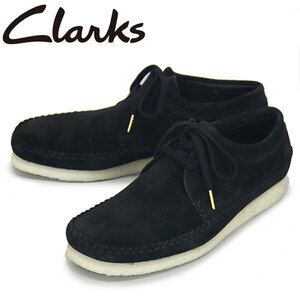 Clarks (クラークス) 26165081 Weaver ウィーバー メンズ ブーツ Black Suede CL080 UK9.5-約27.5cm