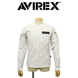 AVIREX (アヴィレックス) 1930005 L/S FATIGUE TEE ロングスリーブ ファティーグ Tシャツ 444WHITECAMO M
