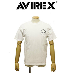 AVIREX (アヴィレックス) 2129010 S/S VARSITY LOGO TEE 2.0 ショートスリーブ ロゴTシャツ 33(02)OFFWHITE XXL
