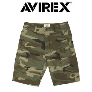 AVIREX (アヴィレックス) 2913002 BASIC FATIGUE SHORTS ベーシック ファティーグ ショーツ 311OLIVECAMO XXL