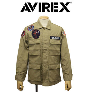 AVIREX (アヴィレックス) 3155001 COTTON RIP STOP BDU JKT VX-31 コットン リップストップ ジャケット 180(53)KHAKI M