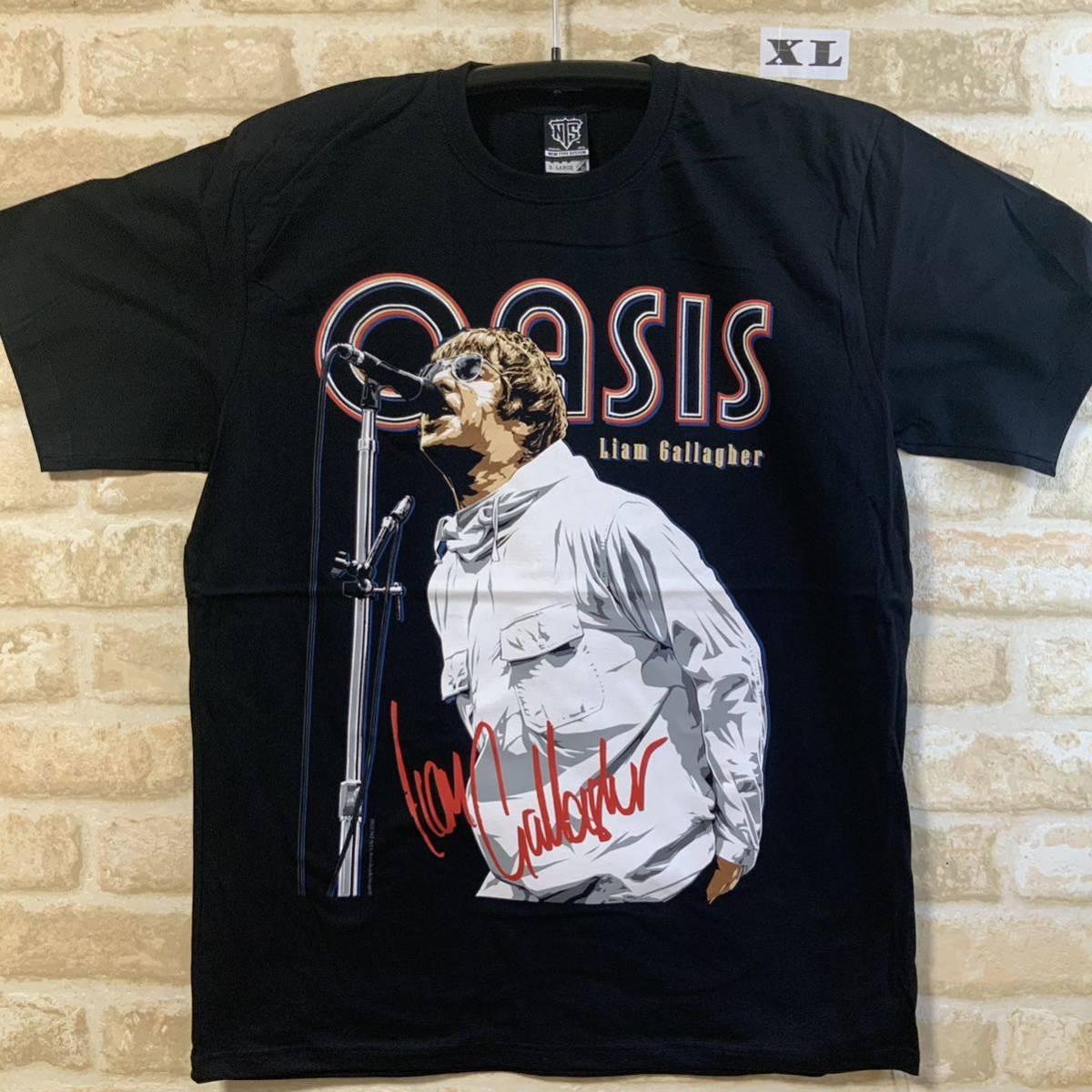 新作 90s OASIS 90s be now メンバーフォトTシャツ(L) here now