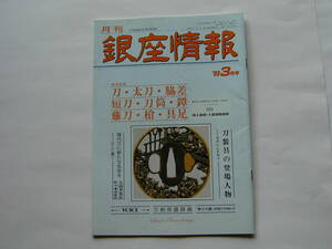 刀剣・刀　月刊 「銀座情報」　１９９３年・３月号（通巻７７号）