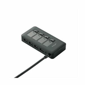 ELECOM( Elecom ) USB3.0 correspondence individual switch attaching 4 port USB hub U3H-S409SBK