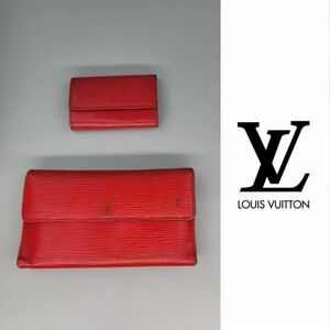 ●財布・キーケースセット●LOUIS VUITTON ルイヴィトン 財布 キーケース エピ 三つ折り レッド アクセサリー ブランドシリーズ