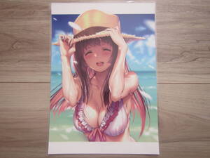 [0410] is ... she 2 B5 size cut . laminate both sides printing illustration .book@ poster .. beautiful young lady * including in a package possible 