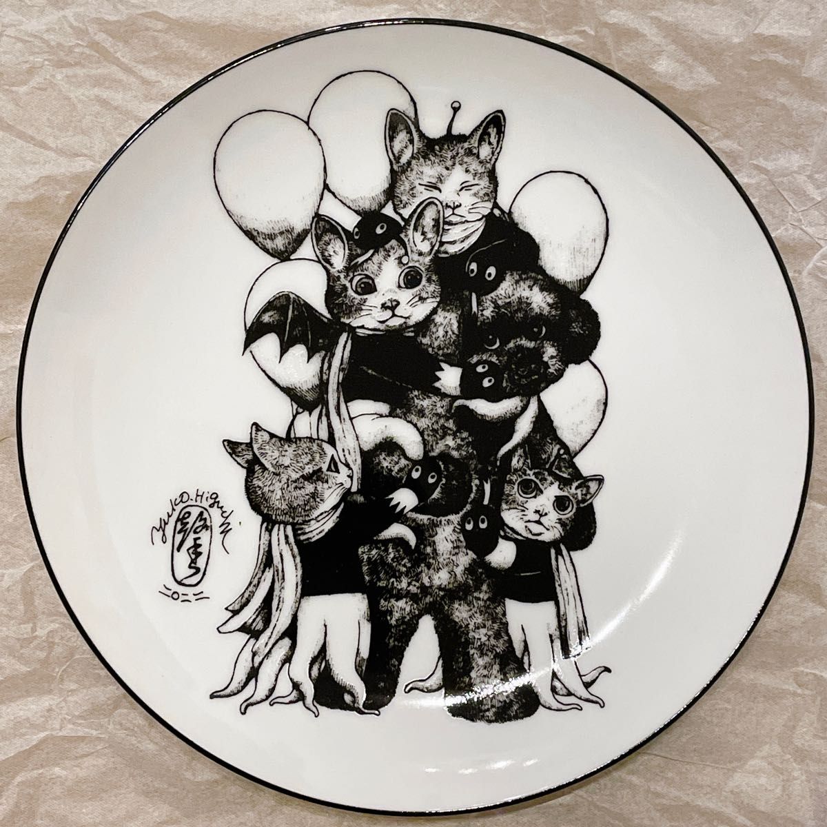 人気スポー新作 ヒグチユウコ展 限定品 テーブルウェア 丸皿 4種セット