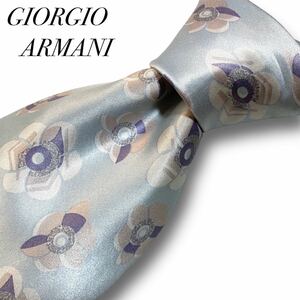 GIORGIO ARMANIjoru geo Armani голубой цветочный принт галстук 