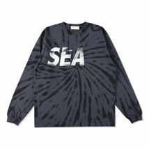 【新品未使用】 23SS 新品 WIND AND SEA ウィンダンシー TIE DYE L/S TEE ロンtee Tシャツ カットソー 長袖 ブラックタイダイ柄 BLACK_画像1