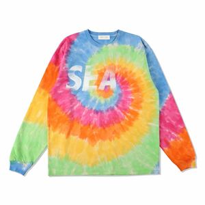 【新品未使用】 23SS 新品 WIND AND SEA ウィンダンシー TIE DYE L/S TEE ロンtee Tシャツ カットソー 長袖 タイダイ柄 ETERNITY M 即決