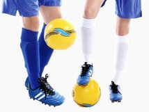 １円 新品 サッカー フットサル 靴下 ソックス バーガンディ 19～21cm 子供 大人 男性 女性 wundou ウンドウ 10_画像2