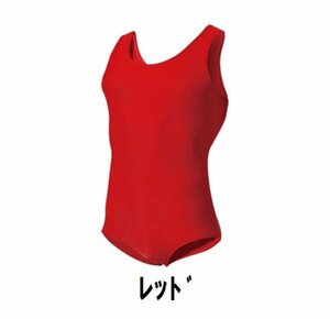 1円 新品 男子 体操 シャツ 赤 レッド サイズ120 子供 大人 男性 女性 wundou ウンドウ 400