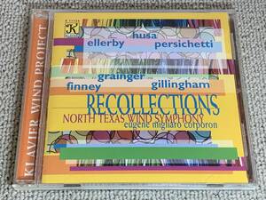 RECOLLECTIONS ノーステキサスWS コーポロン フサ プラハ1968年のための音楽 パーシケッティ ディヴェルティメント North Texas Corporon