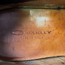 00s イタリア製 OAKLEY レザー シューズ 10 ブラウン ブラック ボリューム ソール オークリー ITALY 90s 古着 オールド ビンテージ 中古_画像4