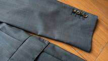 [新品同様] THE SUITS COMPANY スーツカンパニー スーツ ネイビー 175cm‐8drop ウール100％ ウエスト78cm_画像9