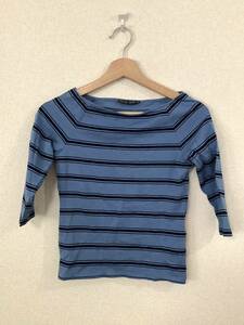 RALPHLAUREN Ralph Lauren border pattern long sleeve T shirt tops cut and sewn lady's old clothes select 