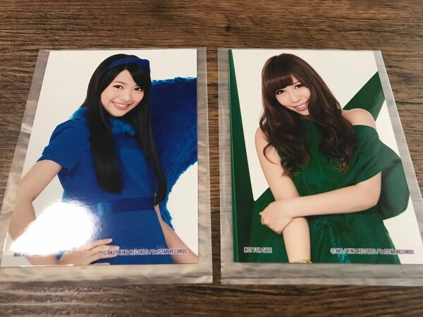 AKB48 生写真2枚 CD4枚組未開封 河西智美 北原里英 フライングゲット ギンガムチェック UZA 風は吹いている 