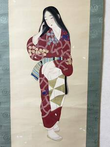 Art hand Auction 즉시 구매! 스미요시 치아키/사쿠라 비진가 족자(검색=기타니 치쿠사), 이토 신스이, 키요카타 가부라키, 히라사키 히데토모, 키쿠치 키게츠, 시마세이엔, 키타노 츠네토미, 나카무라 사다오, 이케다 쇼엔, 이토 코포), 그림, 일본화, 사람, 보살