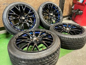 WedsSport SA-20R 18インチ 7.5J 8.5J +45 225/40R18 235/40R18 BRIDGESTONE POTENZA RE004 夏タイヤ タイヤホイール 4本セット