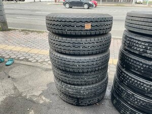 225/90R17.5 LT BRIDGESTONE G588 2022年製 バリ溝夏タイヤ 6本セット