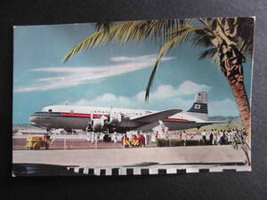 JAL■日本航空■JAPAN AIRLINES■DC-6B■City of Tokyo号■JA6201■初代JALロゴ■1950's■エアライン発行絵葉書