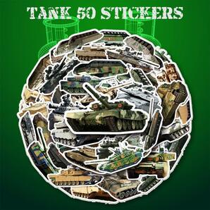 戦車 ステッカー 50枚セット PVC 防水 シール 大量 タンク 戦争 サバゲー 迷彩 武器 ミリタリー アメリカ