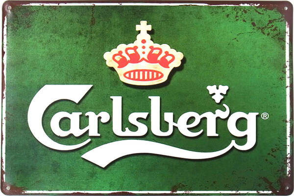 カールスバーグ ビール ブリキ看板 20cm×30cm アメリカン雑貨