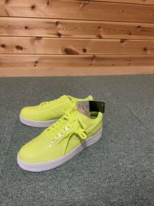 NIKE AIR FORCE1 07 LV UV ナイキ エアフォース1 パテント-エナメルイエロー 27.5cm 新品未使用品 絶版