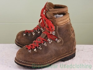 U167* Германия производства [LOWA] Vintage треккинг ботинки чай Brown мужской 26cm примерно 