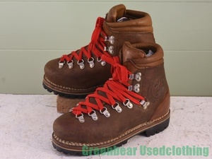 U284* Austria made [Kastinger] Vintage trekking boots is good taste tea Brown lady's 6 24cm