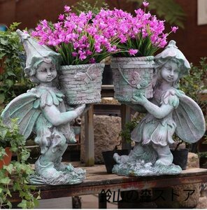 * most new work objet d'art Northern Europe garden plant pot garden ornament interior angel e.n gel Kawai i stylish klieitib equipment ornament garden 