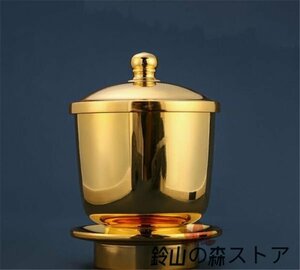 （ 密教法具 前具 寺院用仏具）聖天用品 聖天法具 洒器 2点セット 真鍮製磨き仕上げ