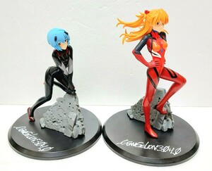 ☆エヴァンゲリオン EVA SPMヴィネッティアム「アヤナミレイ(仮称) 式波・アスカ・ラングレー」彩色済 完成品 フィギュア 2種セット 模型