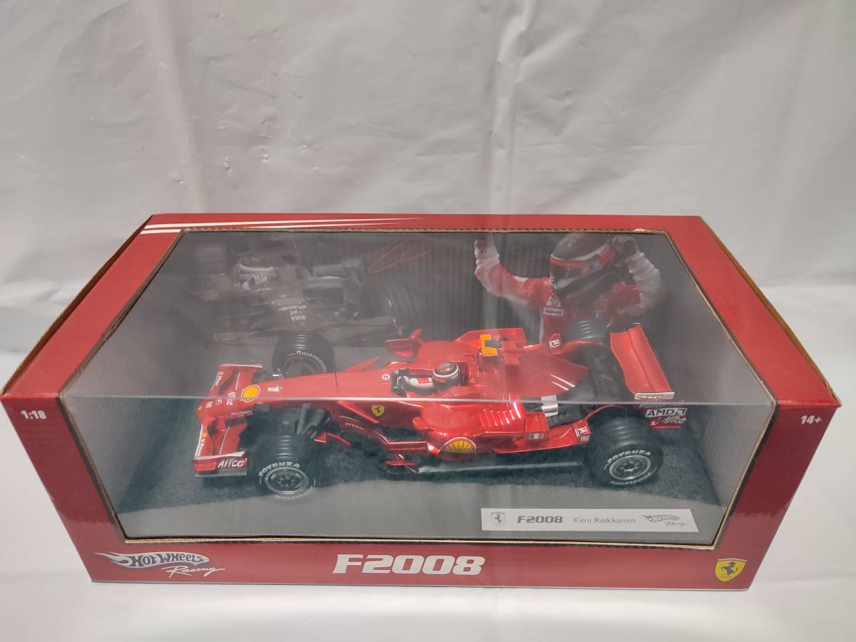 新品未開封】1/18 フェラーリF1 F2008 キミ・ライコネン-