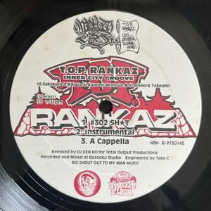 国内盤　12“ T.O.P. RANKAZ / INNER CITY GROOVE R-9750145 BIG O OSUIMI