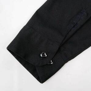 ディッキーズ Dickies 90s ワークシャツ USA製 無地 BLACK ヴィンテージ 古着 (-8802) ブラック / 黒 16-16 1/2 Lサイズ相当の画像5