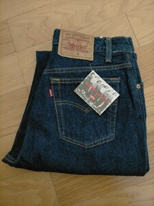 新品 デッドストック 90s USA製 ビンテージ 91年 Levi's 17501-0115 リーバイス レディース デニムパンツ ジーンズ 真紺 11M W29程度