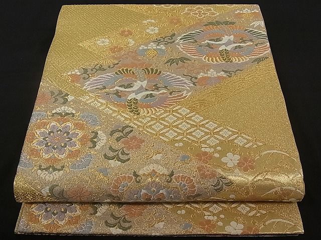 クライマックスセール 人気商品の 未使用 六通柄袋帯 唐織 II パーツ