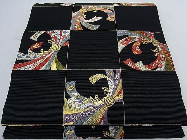 クーポンで半額☆2280円! 【a57】折鶴草花に手鞠鈴✿西陣✿山下織物