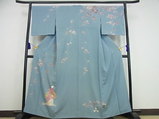 2832 未使用品 色留袖 方喰 一つ紋 訪問着仕立て 加賀友禅 落款あり r