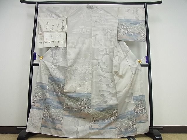 年最新ヤフオク!  白大島 訪問着の中古品・新品・未使用品一覧