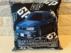 シーマ　Y33　エアロ オリジナルクッション　30cm角　VIP　両面印刷 車体　車高短　/ 車体ステッカー / シーマG-produce