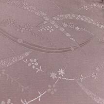 正絹　着物ハギレ　約36×80 桃に花柄　さくら色　地模様はぎれ_画像3