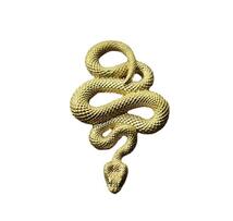 蛇のキーホルダー　真鍮　スネークチャームキーホルダー　爬虫類 お守り　3-3_画像3
