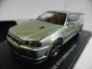 k 1/43 京商 日産 スカイライン GT-R V スペック Nur BNR R34 * 03381MJ ニッサン ニュル