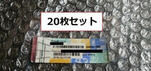 送料無料 20枚セット 発送前キー通知 Windows 7 Pro OA プロダクトキーシール 32Bit/64Bit 認証保証